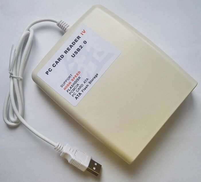 New ATA PCMCIA Memory Card Reader Card 68PIN CardBus To USB Adapter converter