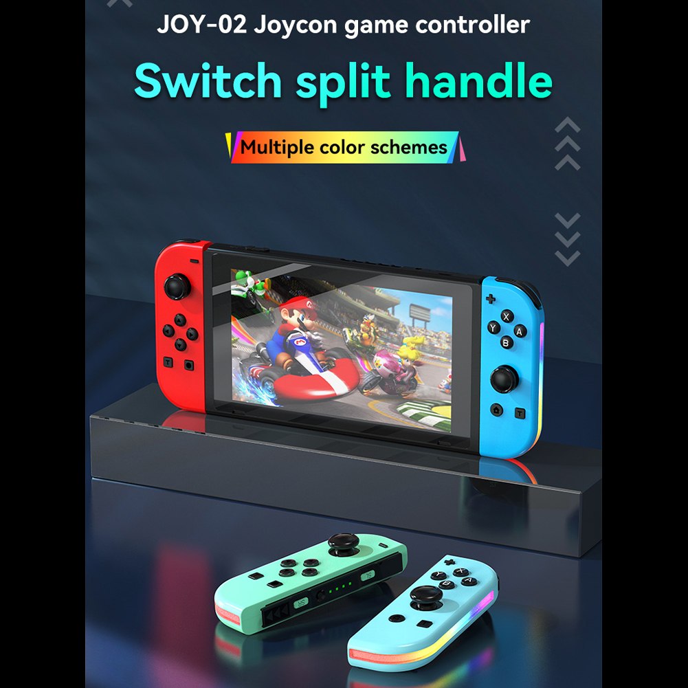 BeesClover Games Controller Wireless Color RGB Lighting Game Console Handheld Console With Dual Vibration Wake-up Compatible For Switch. 