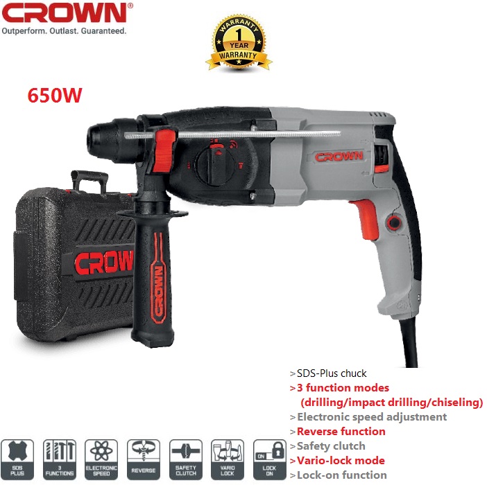 Crown hammer drill new arrivals