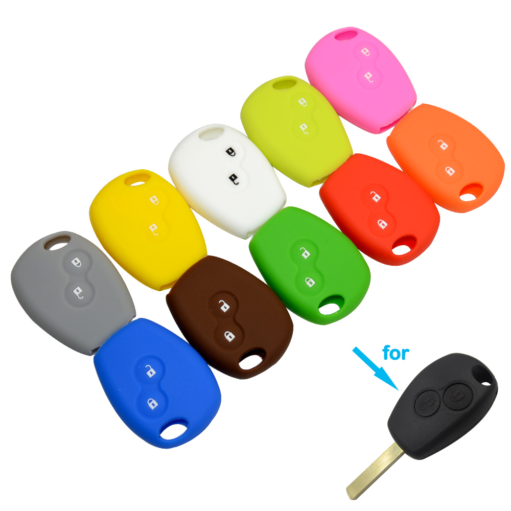 【DATA FROG Global MALL】Okey 2 Buttons Car Silicone Shell For Clio Silica Key Shell Shipping. 