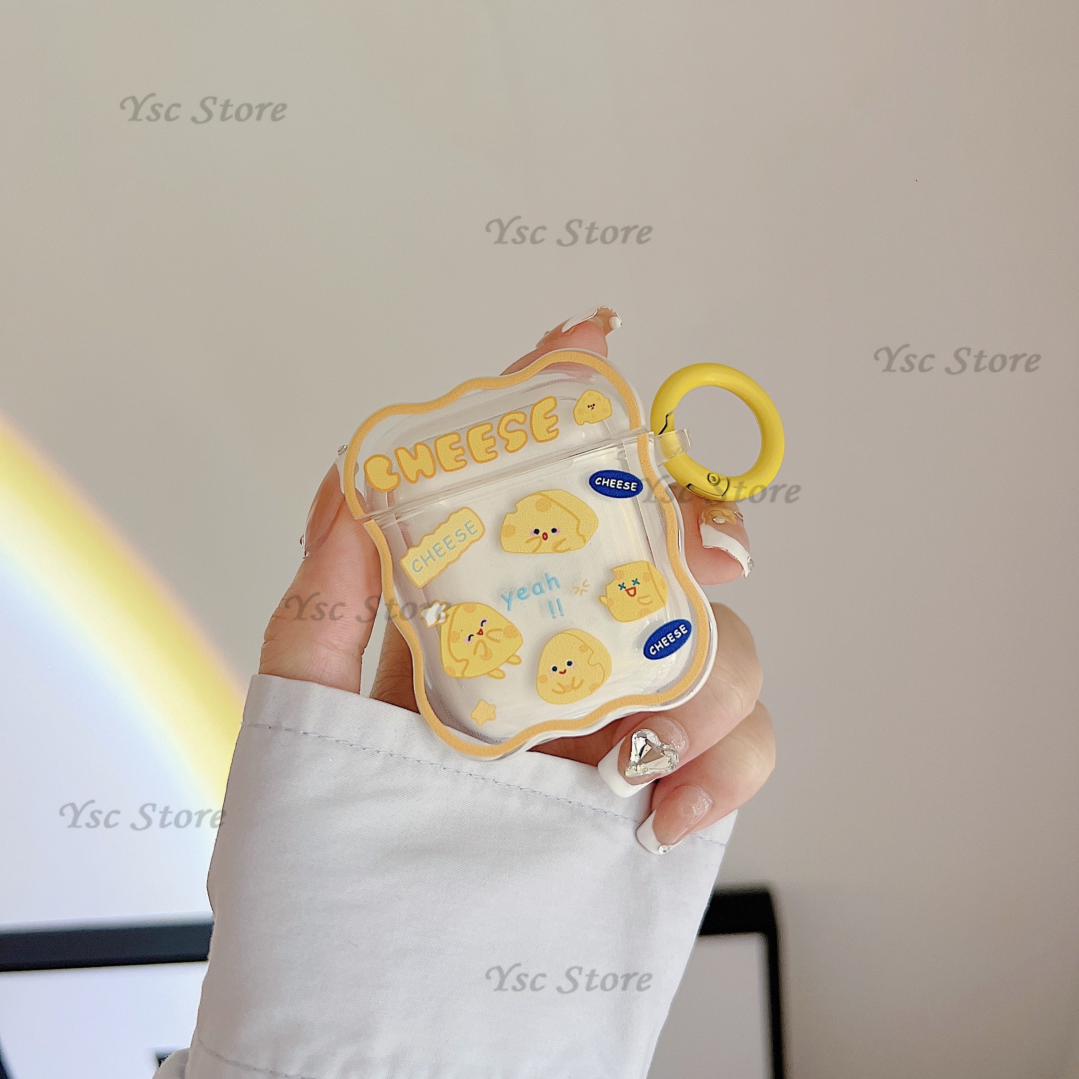 Killer Bzzo Case for AirPods3 Cute Cheese for AirPods 1 2 Pro Protective Sleeve Apple Bluetooth Headset Cover