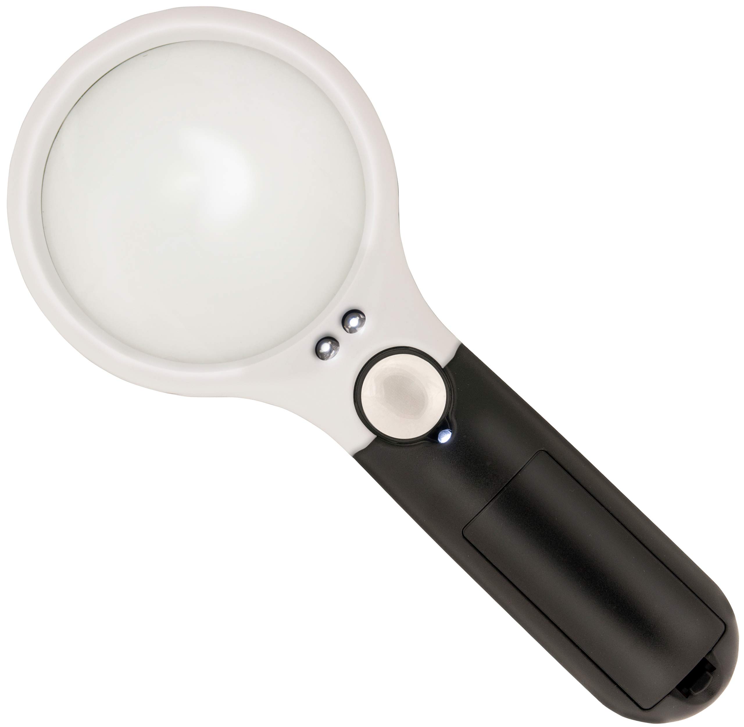 Magnifying Glass With 3 LED Lights / 3 LED Magnifying Glass (Hand-held magnifier with built-in light). 