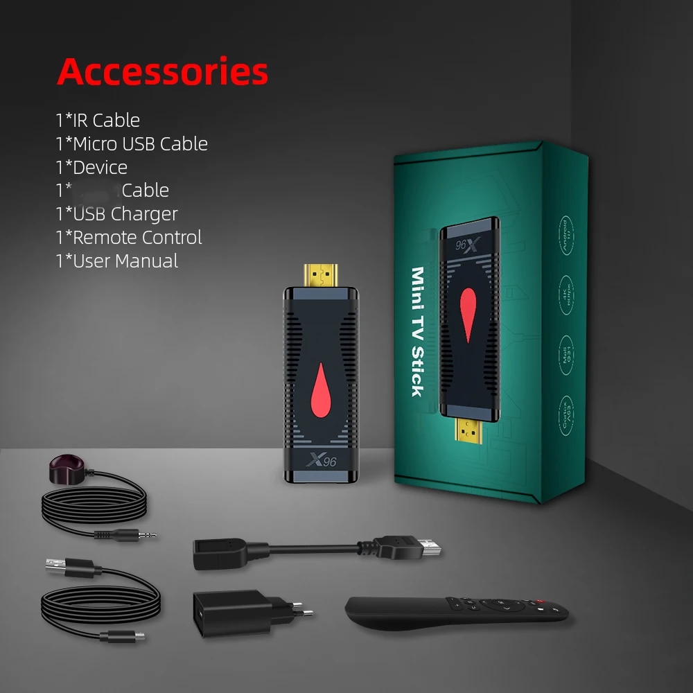 X96 S400 Fire TV Stick Smart TV Box Android 10 Allwinner H313 2.4G Wifi 4K 60fps Mini TV Dongle Receiver Google 3D Media Player. 