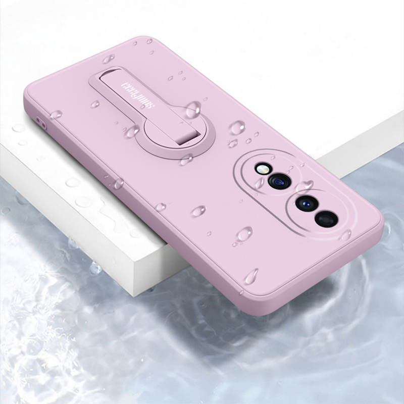 Luxury Soft Silicone Case Cover With Holder Stand For OnePlus One Plus 11 10 12 9 9R 8 7T 12R 11R ACE Pro 5G Phone Case Funda. 