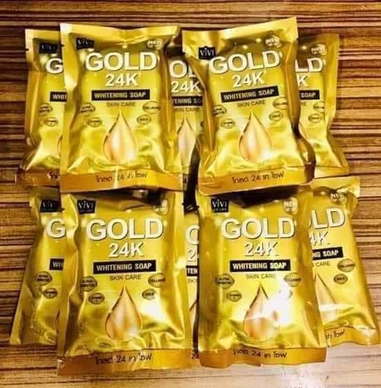 gold 24k whitening soap review