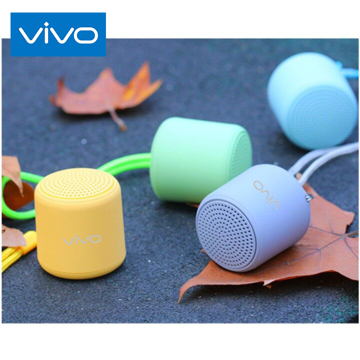 【Ready Stock+FREE Shipping+COD】VIVO Mini Speaker In pods LittleFun Bluetooth Portable Tws tooth5.0 Macaron 360degree sound TWS wireless. 