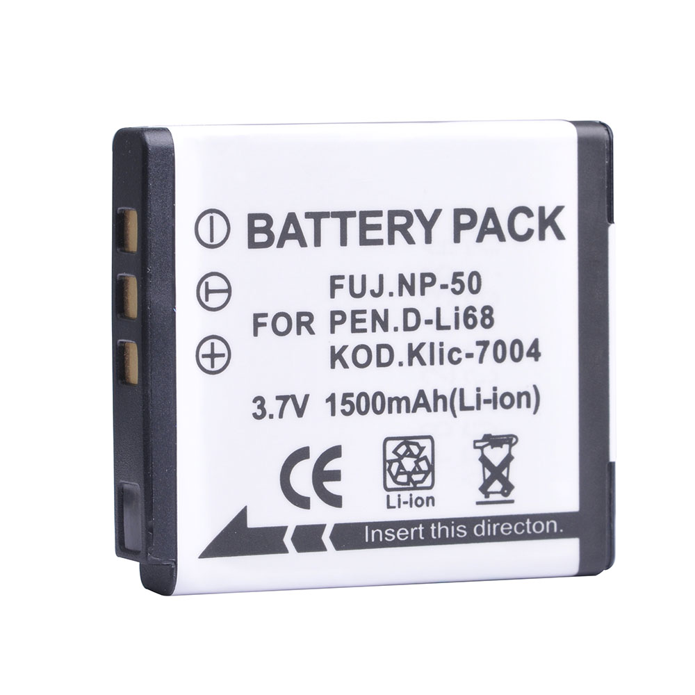 Batmax NP-50 fuji NP50 Battery +LED USB Dual Charger For Nigit Vision Camera for FUJIFILM for Pentax D-Li68 for KODAK KLIC-7004. 