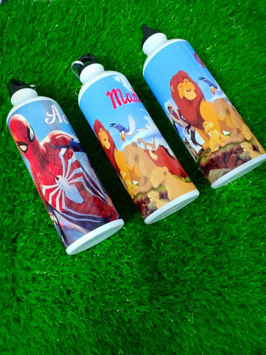 Customize Aluminum Water bottle can be Printed with Your Company Logo, Photo or any design of Your choice. (600 ml)Note: Delivery charge included with product price.. 