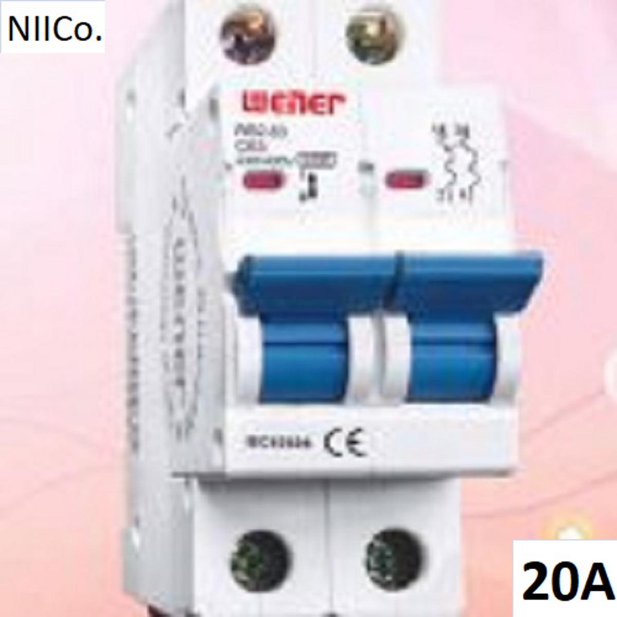 Circuit Breaker Wener MCB-Double Pole 20A