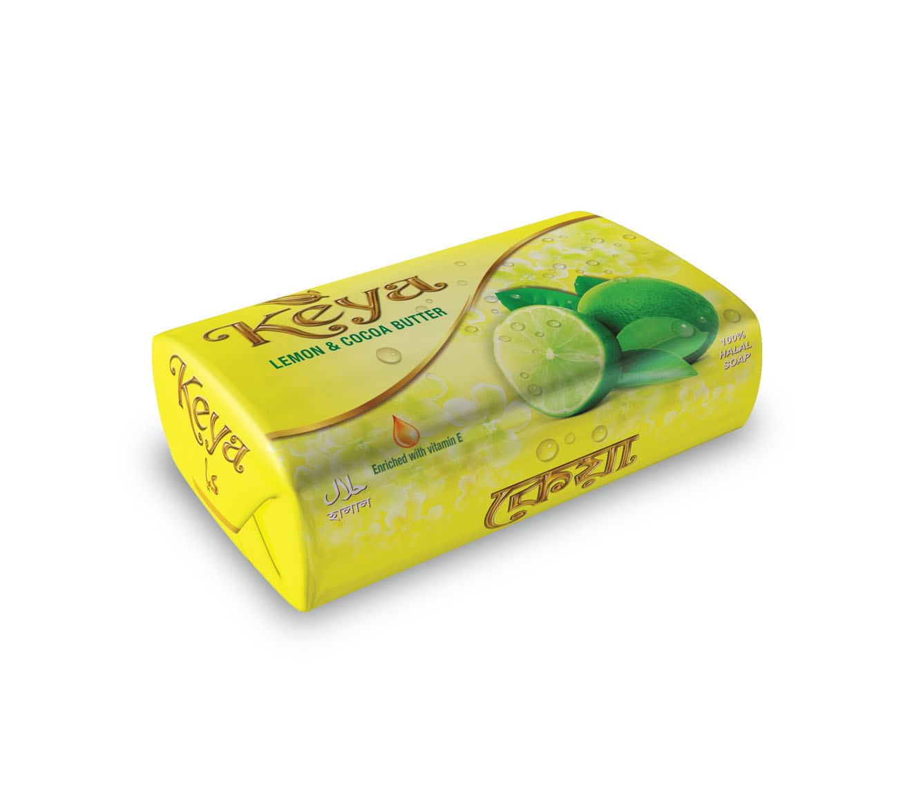 Keya Lemon bath soap 100gm combo 4 pc. 