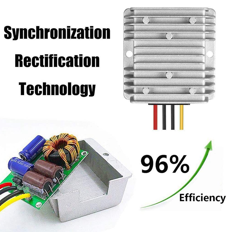 DC Automatic Buck Boost Converter DC 8V-40V to 13.8V 10A Step Down Up Voltage Regulator Waterproof Voltage Reducer. 