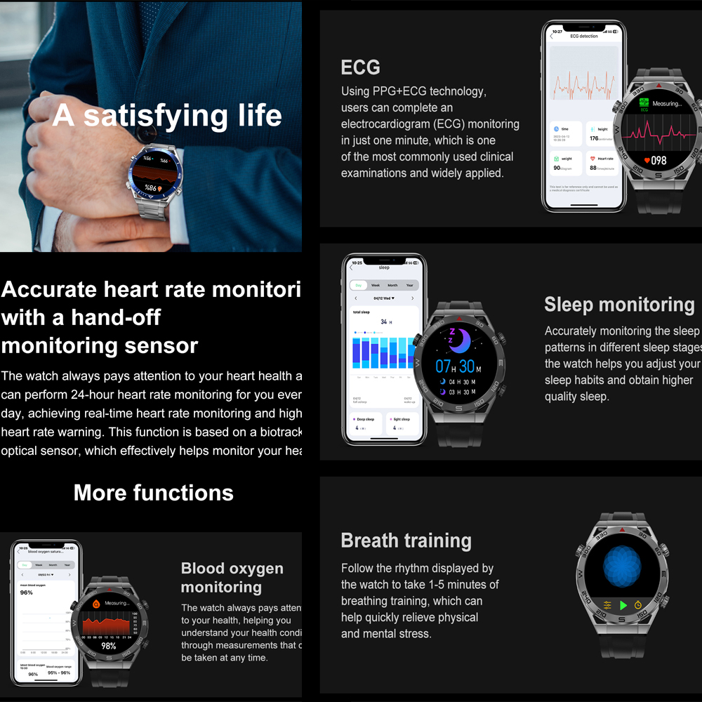 DT Ultra Mate Men Smart Watch with Compass  NFC IP68 Waterproof Bluetooth Call Watch Sports Wristband for IOS Android Phone.. 