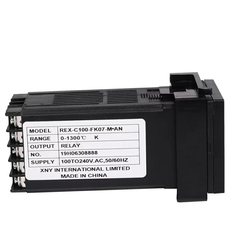 Dual Digital RKC PID Temperature Controller REX-C100 with Sensor Thermocouple K, Relay Output 48x48mm. 