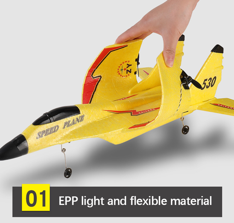 2.4g ZY-530PRO remote control plane Electric Epp Fpv Aircraft  Glider Fighter Remote Control Rc Foam Jet Fighter Plane Airplane Model Toy for kids. 