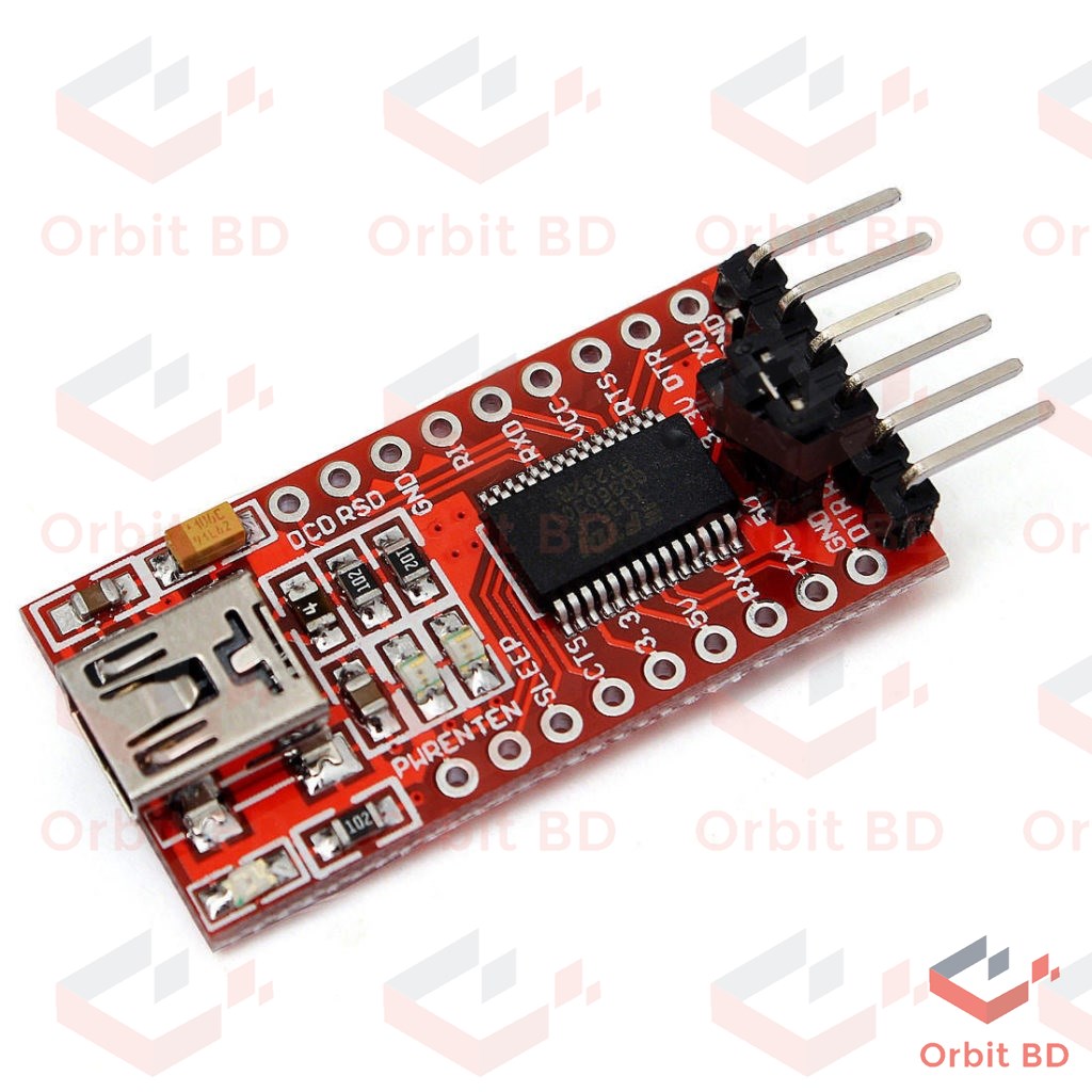 FTDI Module Serial Converter FTDI FT232RL USB To TTL Adapter Module 5V 3.3V USB To Serial Converter FT232 FTDI Adapter Module FT 232 TTL. 