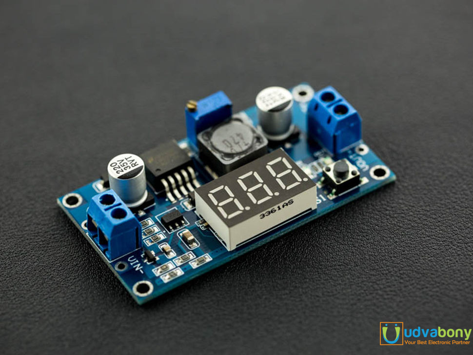 DISPLAY With LM2596 LM-2596 2596 DC To DC Step Down Adjustable 4-35V To 1.25-30V 3A Buck Converter Voltage Regulator With 7 Segment Display Electronics Circuitry & Parts. 