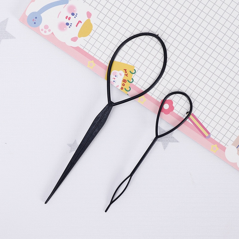 5Pcs/Set Ponytail Creator Plastic Loop Styling Tools Pony Topsy Tail Clip Hair Braid Maker Tool for Women Girl Hair Tools. 