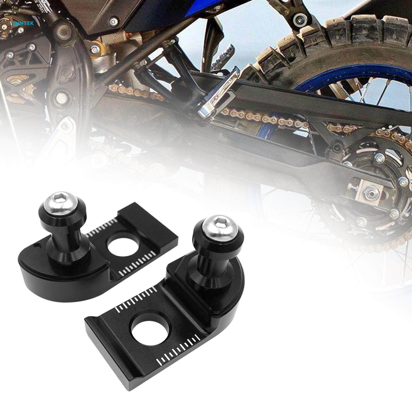 2Pcs Chain Adjuster Block Simple Installation Chain Tensioner Adjuster for Tenere 700 Rally. 