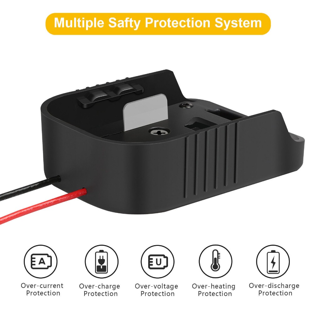 Power Wheels Adapter for Makita 18V Battery Conversion Kit with Fuse Wire Connector Compatible with Peg-Perego 12V. 