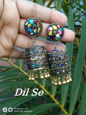 Round on sale jhumka design