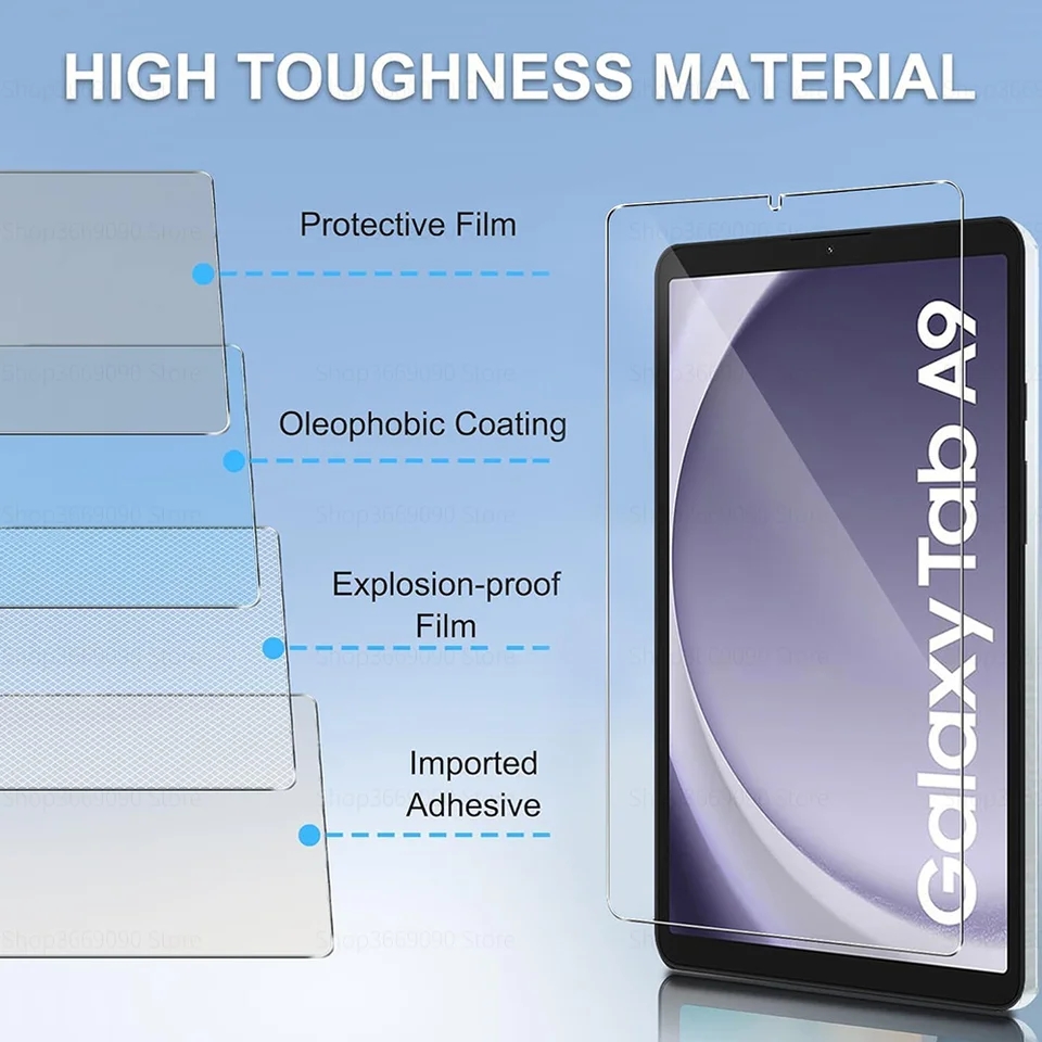 Samsung Tab A9 Full Curve Screen Protector 100% Accurate Smooth Touch Response. 