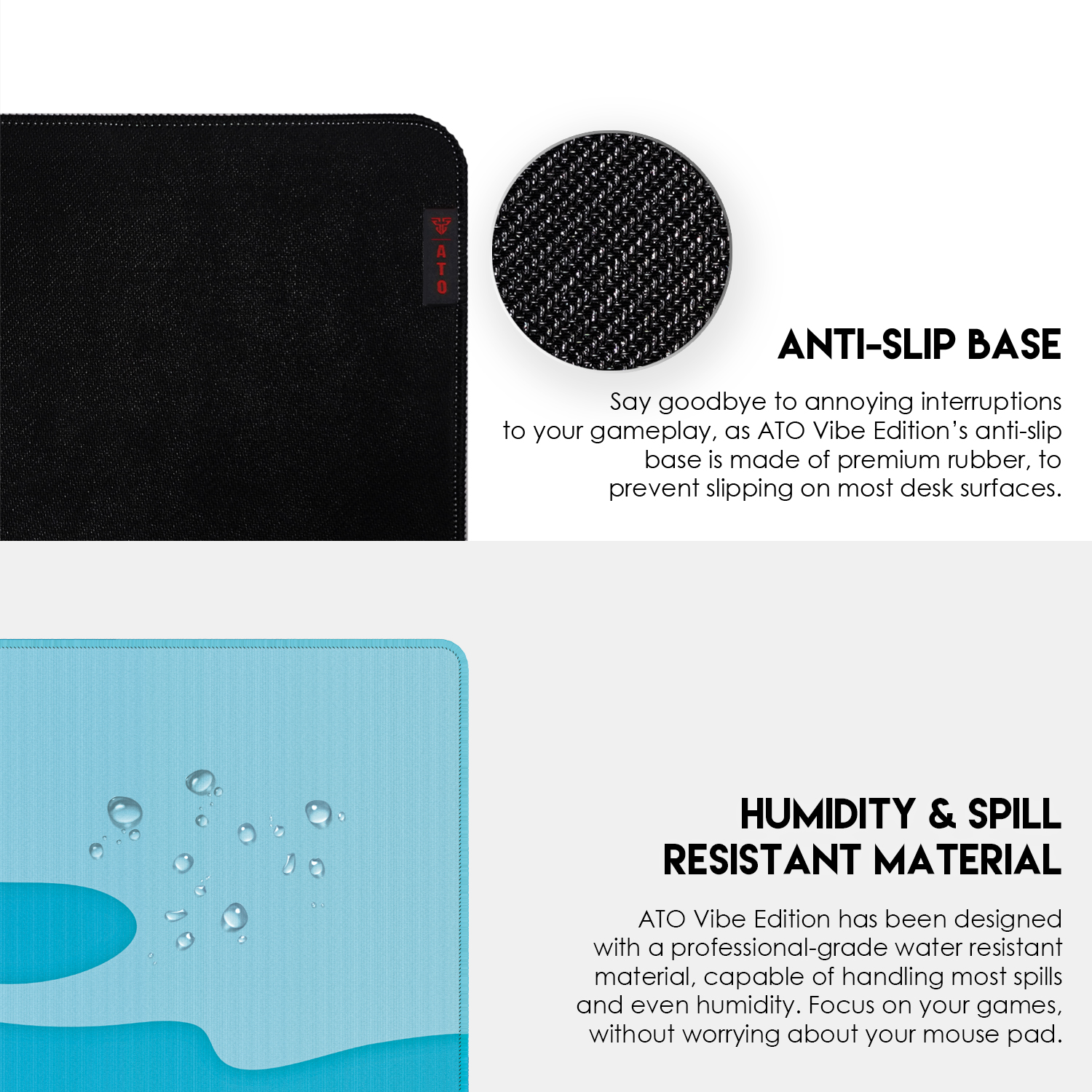 FANTECH ATO MP905 VIBE EDITION DESK MAT Durable Edge Stitching Water Proof Silky Smooth Surface Anti-Slip Base Mousepad Size 900x400x4mm For Gaming Gamers Design Seaside Wave. 