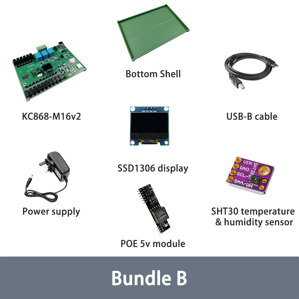 KC868-M16v2 ESP32-32UE Ct Clamp Energy Meter Power Monitor RJ45/WiFi ESPHome Tasmota Arduino IDE SD Card SSD1306 IIC RTC Module. 