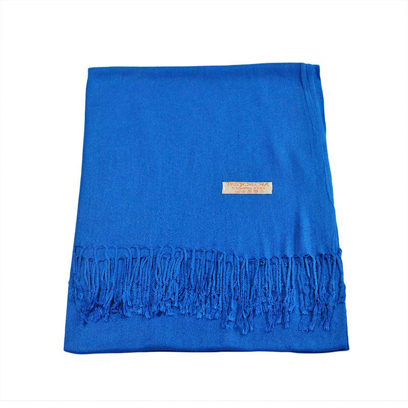Gift Promotional Items 2020 Korean Autumn Winter Women's Tassel Shawl Solid Color Imitation Cashmere Big Red Scarf