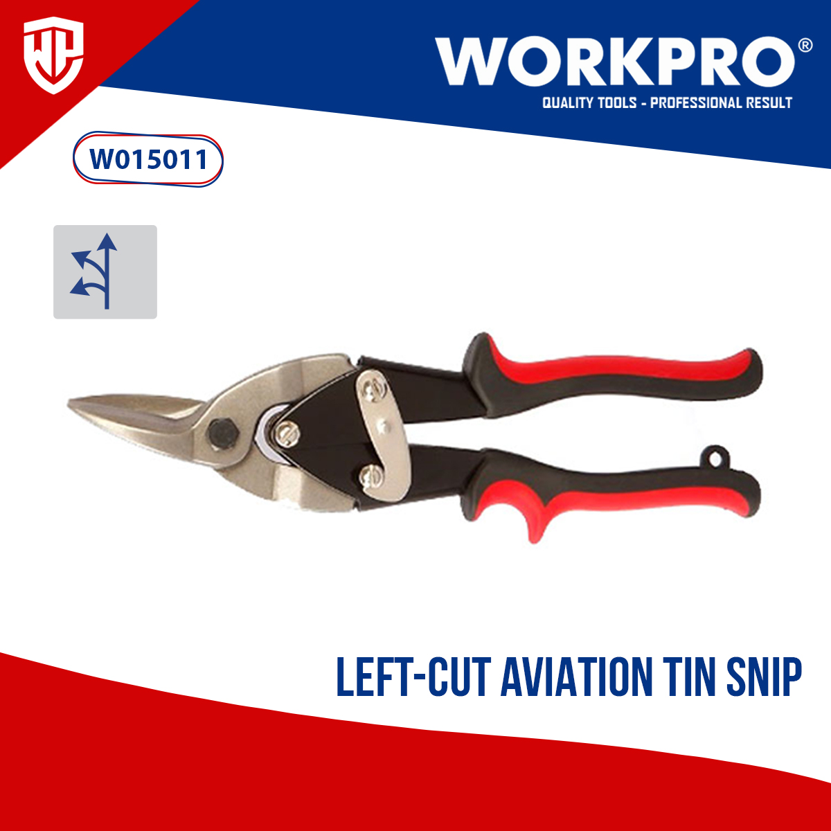 Workpro Tin Snip Aviation Tin Snip Straight/Right/Left 10". 
