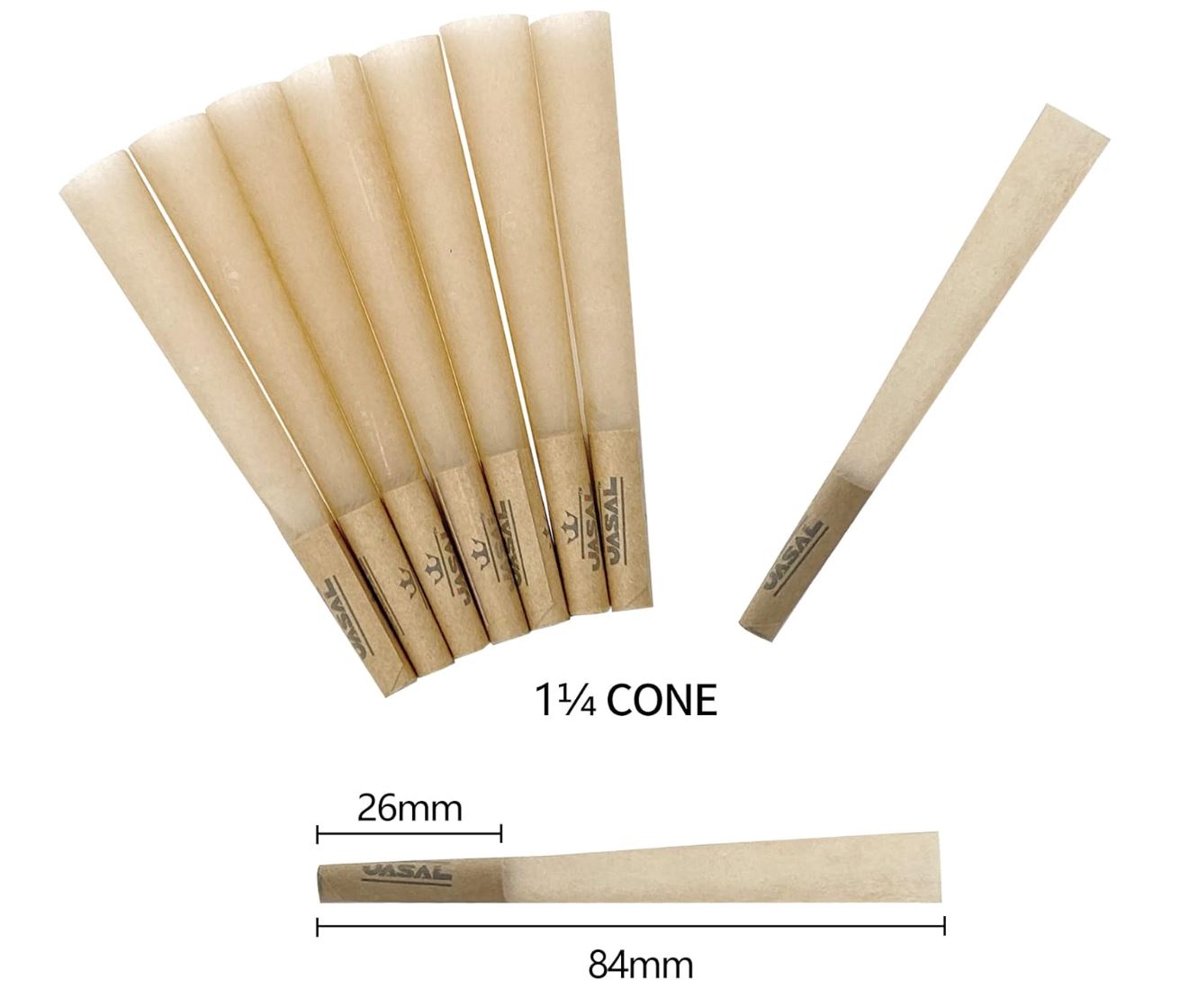 50 Pcs 11/4 Size Pre-Rolled Smoking Rolling Paper ( 50 Cones With Filter). 