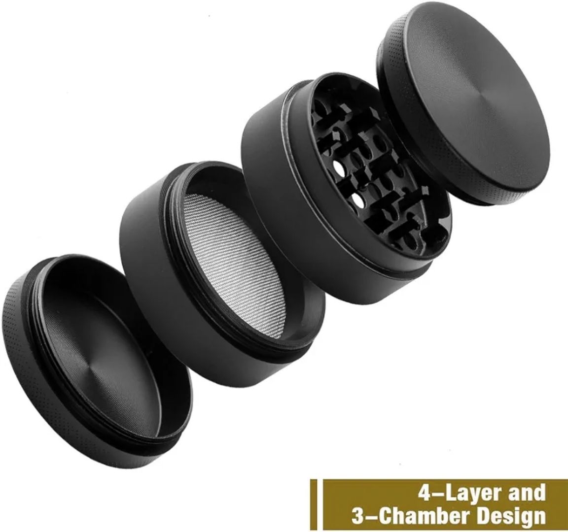Mini Aluminum Alloy Spice Crusher Hand Muller Pollen Herbal Herb Grinder-Material: Aluminum Alloy Size(H x Dia): 3.5cm x 4cm(Approx.). 