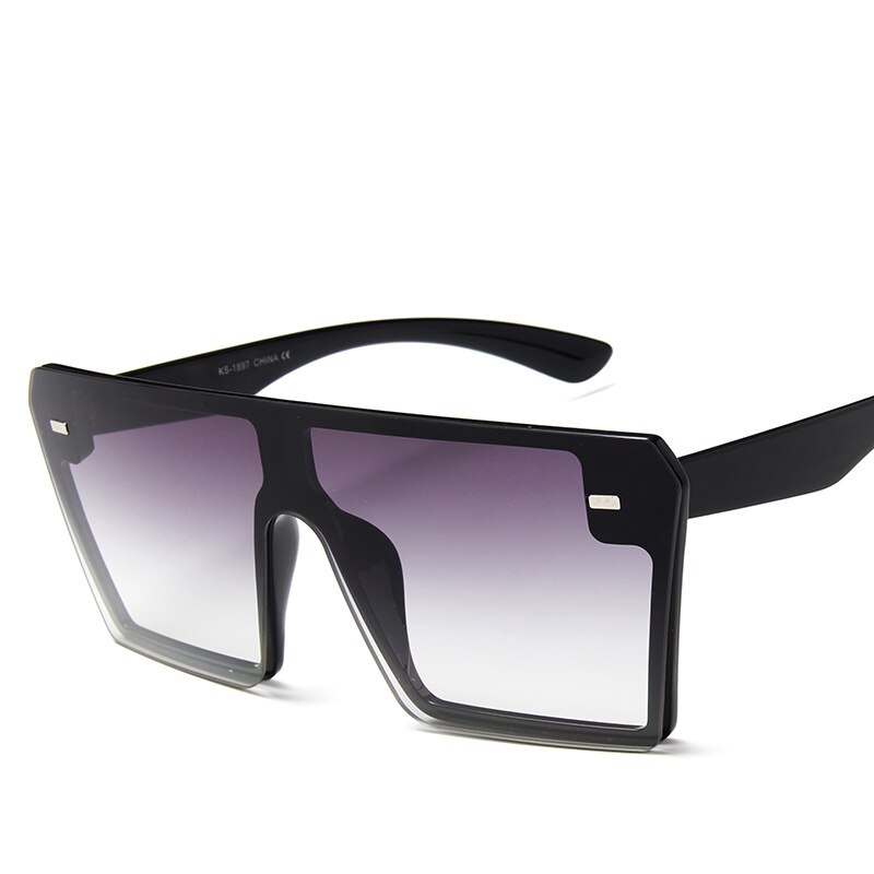 【happy one】Shield Sunglasses Women Brand Designer 2019 Flat Top Gradient Female Sun Glasses For Women Shade UV400. 