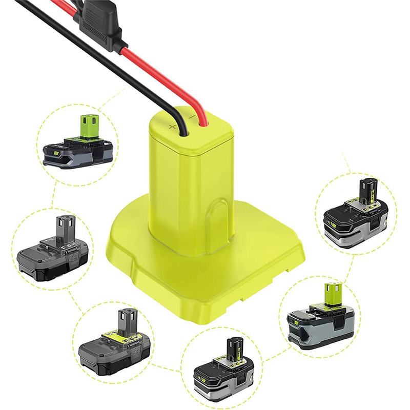 2Pack Battery Adapters for 18V Battery Adapter Power Wheels Battery Conversion with Fuses&12AWG Wire Terminals. 