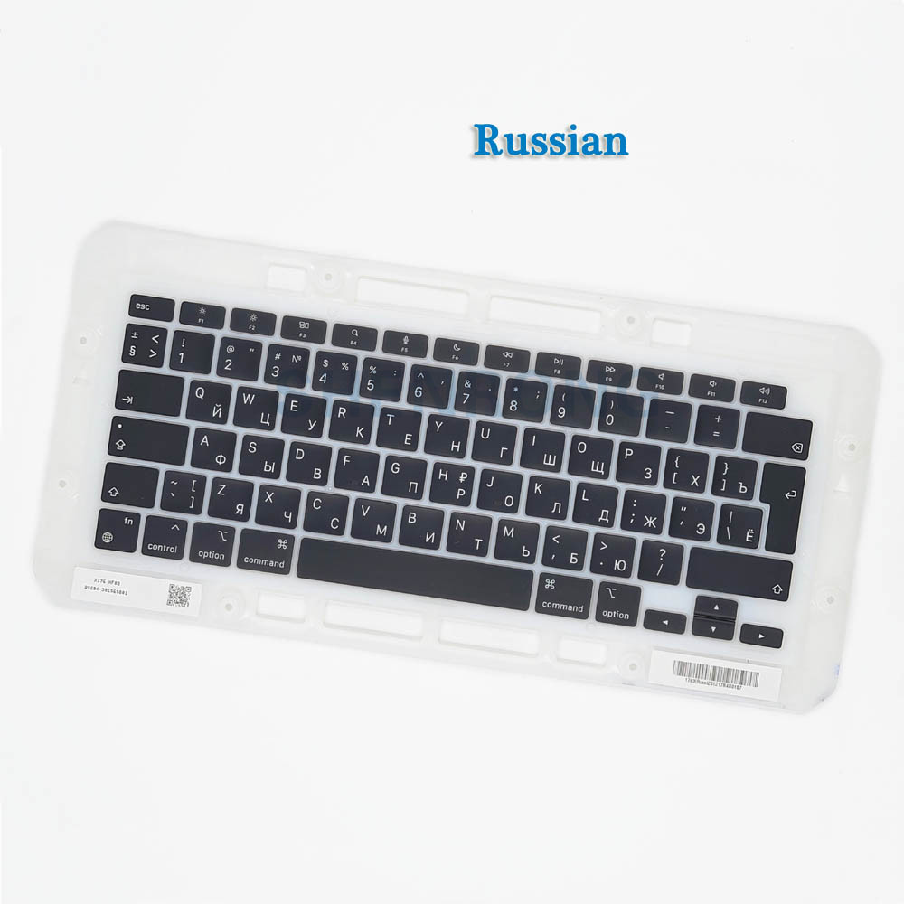 Laptop A2337 AZERTY Keys Keycaps US*French*Russian*Spanish... For Macbook Air Retina 13 M1 A2337 Key Cap Keyboard 2020 EMC 3598. 
