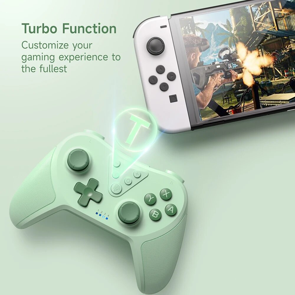EasySMX T37 Bluetooth Gamepad, Wireless Switch Pro Controller for Nintendo Switch, Steam Deck, PC, with 6 Axis Gyroscope. 
