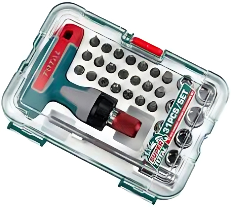 TOTAL 31pcs T-handle Wrench Screwdriver Set — Super Tools. 