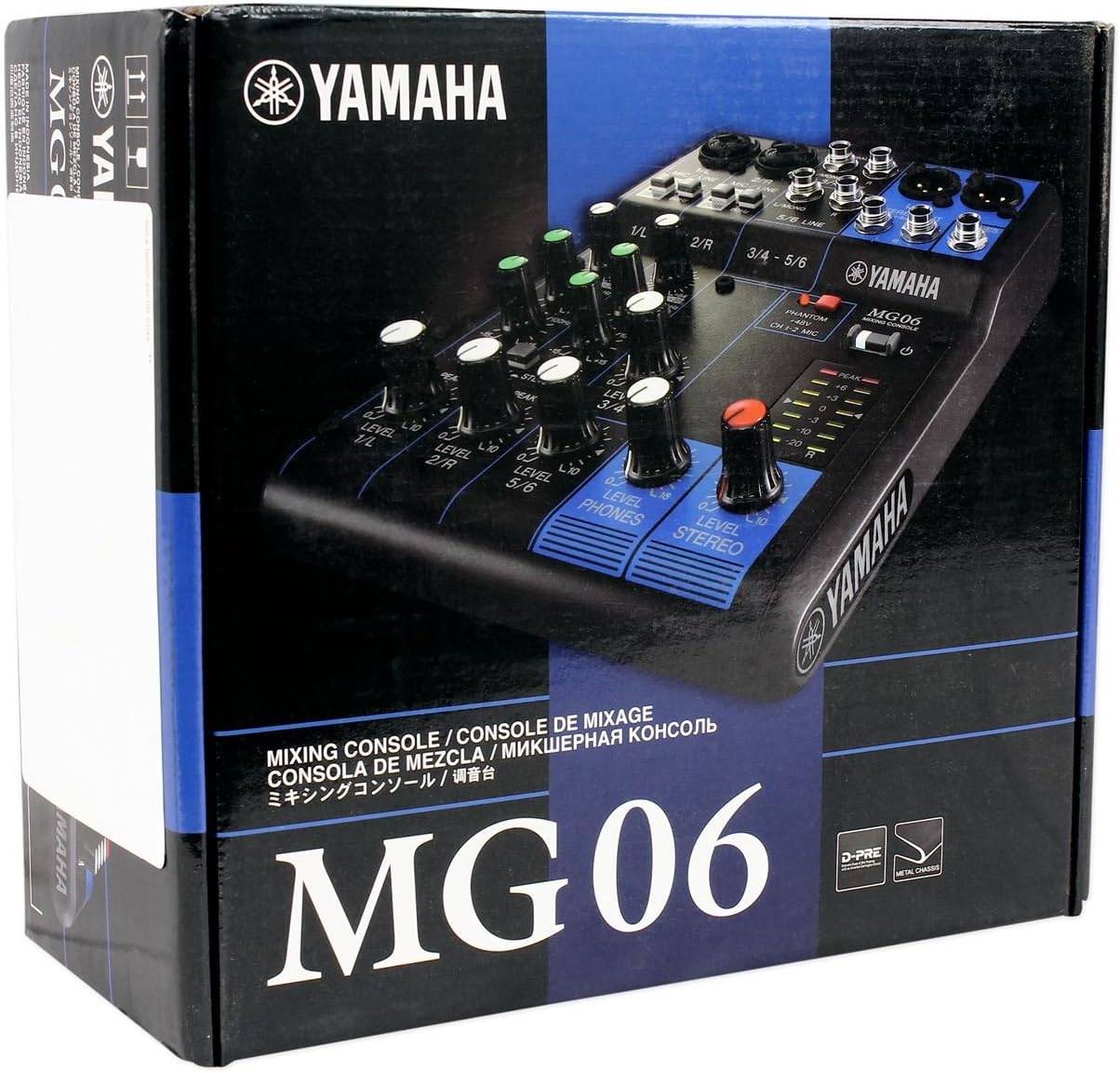 Yamaha MG06 6-Input Compact Stereo Mixer. 