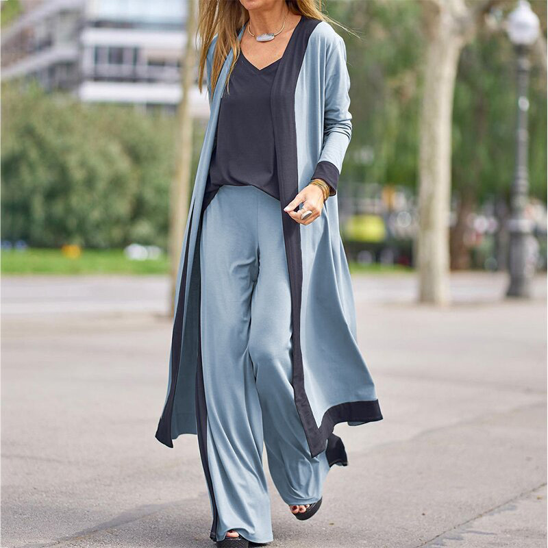 Casual Women Long Cardigan \u0026 Sling Tops 