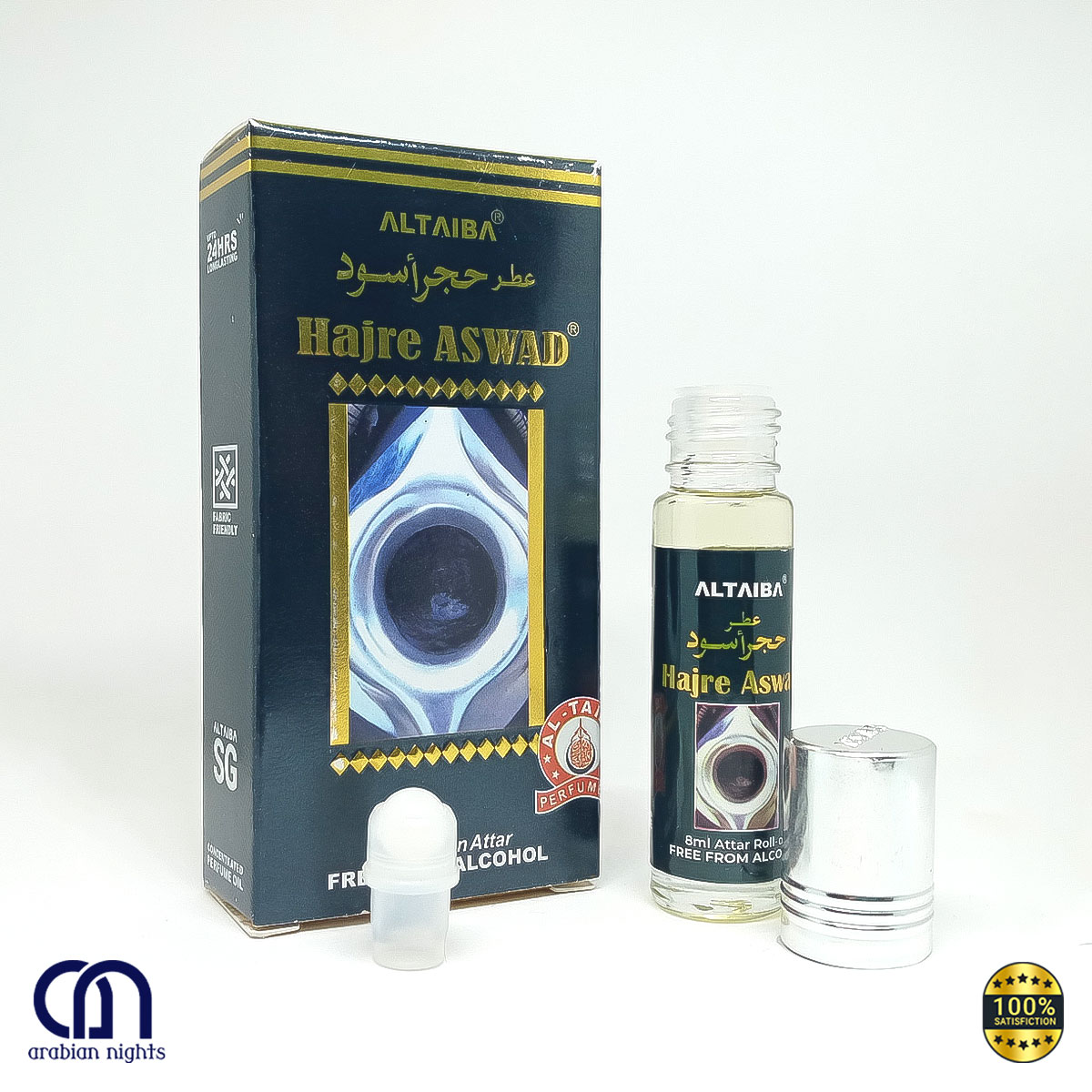 Al-Taiba Hajre Aswad Roll-on Attar-8ml-Made In India. 