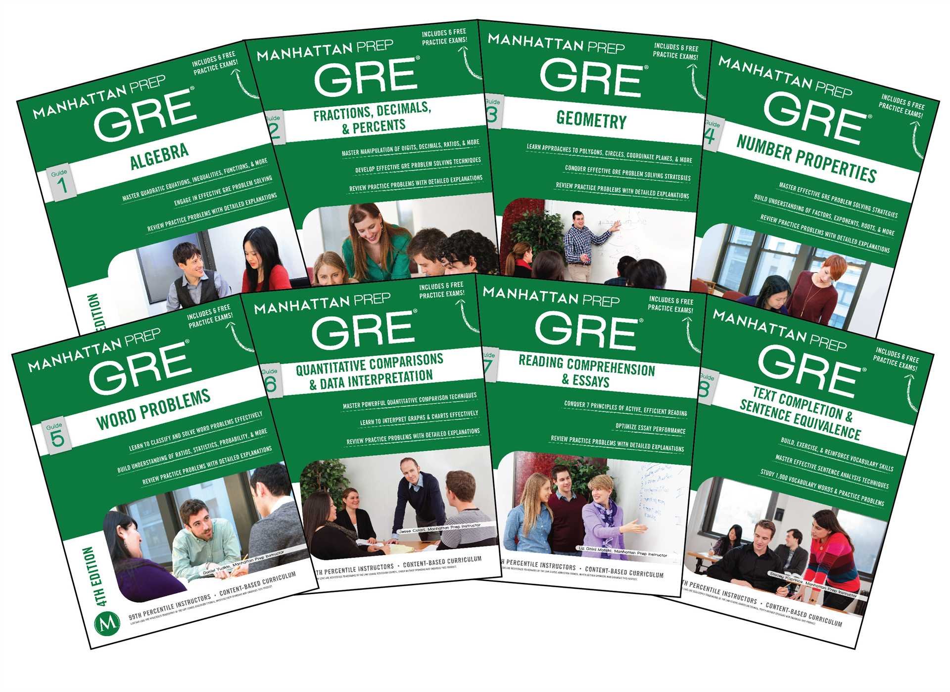 Manhattan Prep GRE Set of 8 Strategy Guides (Manhattan Prep GRE Strategy Guides) by Manhattan Prep (White Print). 
