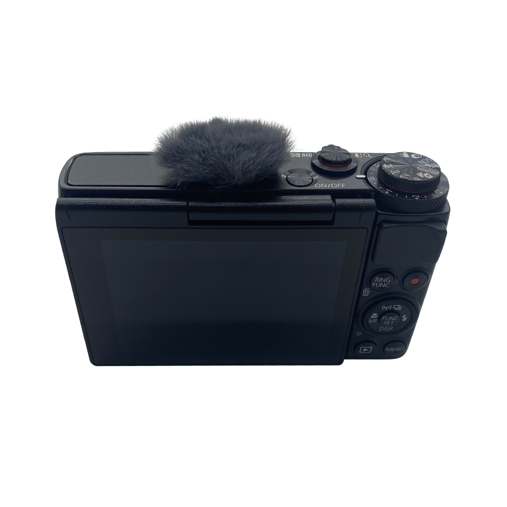 10PCS Outside Furry Windshield Muffler For Canon G7x MarkII dead cat windscren Camera Microphone Cover For 7XMARK2 Blue Mantis. 