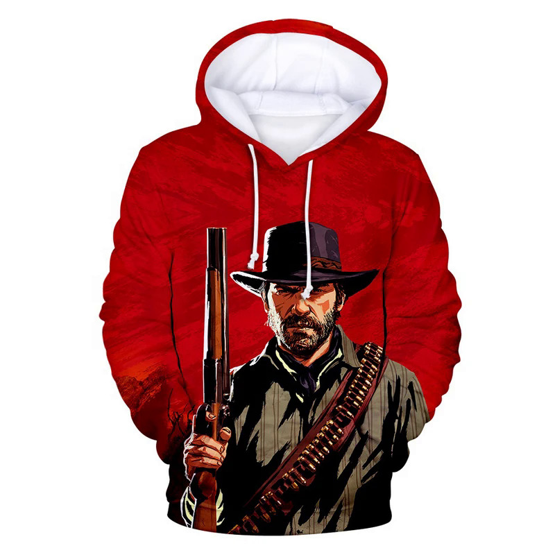 Red Dead Redemption 2 hoodies game 3D printed men women fashion sweatshirts oversized hoodie kids pullovers tracksuits clothing. 