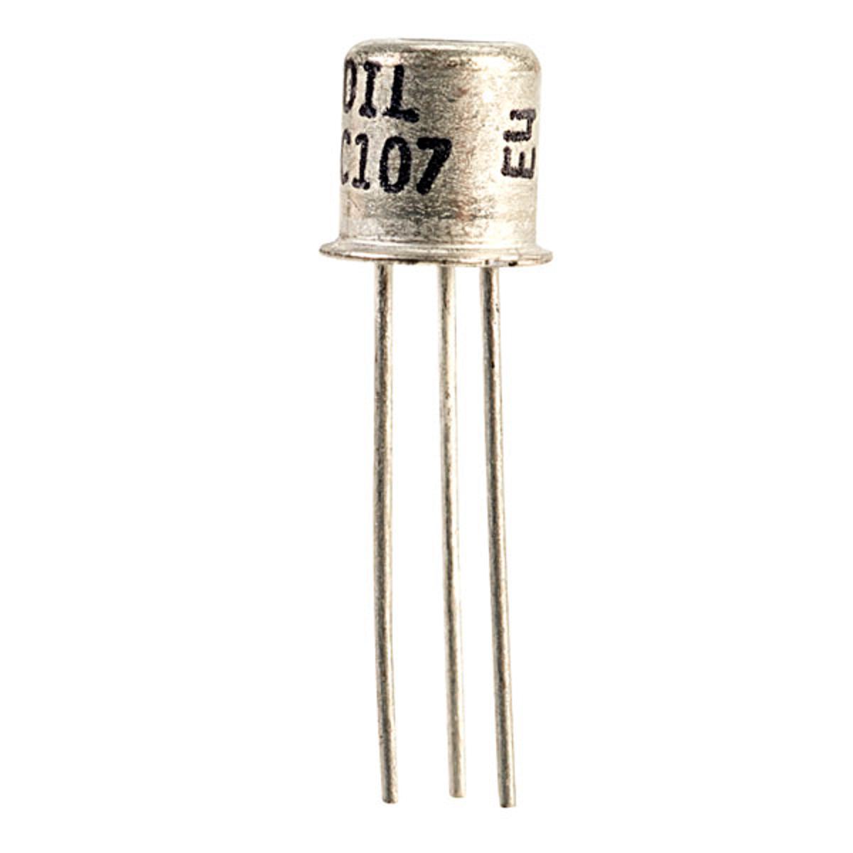 BC107 BC-107 BC 107 NPN Transistor 45V 100mA General Purpose Transistor TO-18 BJT NPN Silicon Planar Epitaxial NPN Transistors Electrical Circuitry & Parts