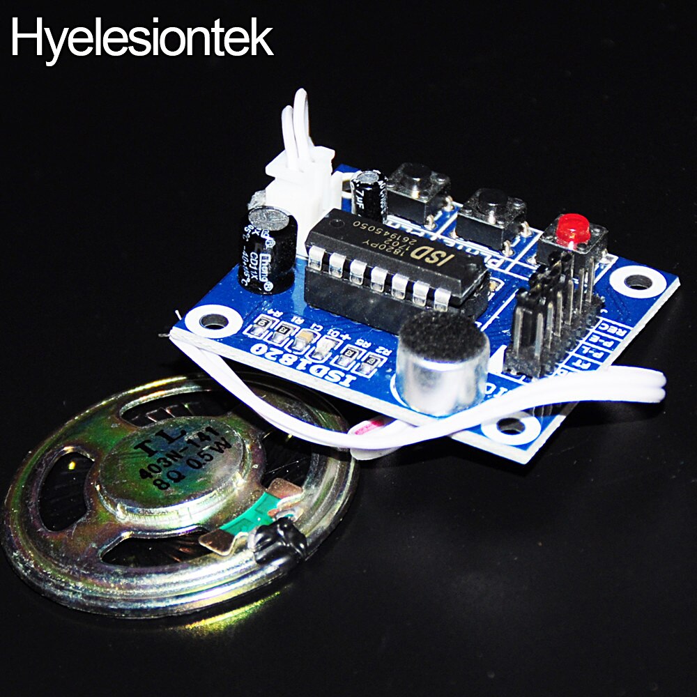 【happy one】Loudspeaker DIY KIT Recording Module ISD1820 For Arduino Speakers Board Recorder Sound Microphone Electronics. 