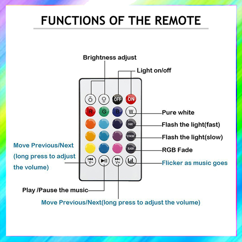 Bluetooth Speaker Bulb Remote Control Light Color Change  - Smart Gadget LED Music Light Bulb Bluetooth Speaker Music Bulb. 