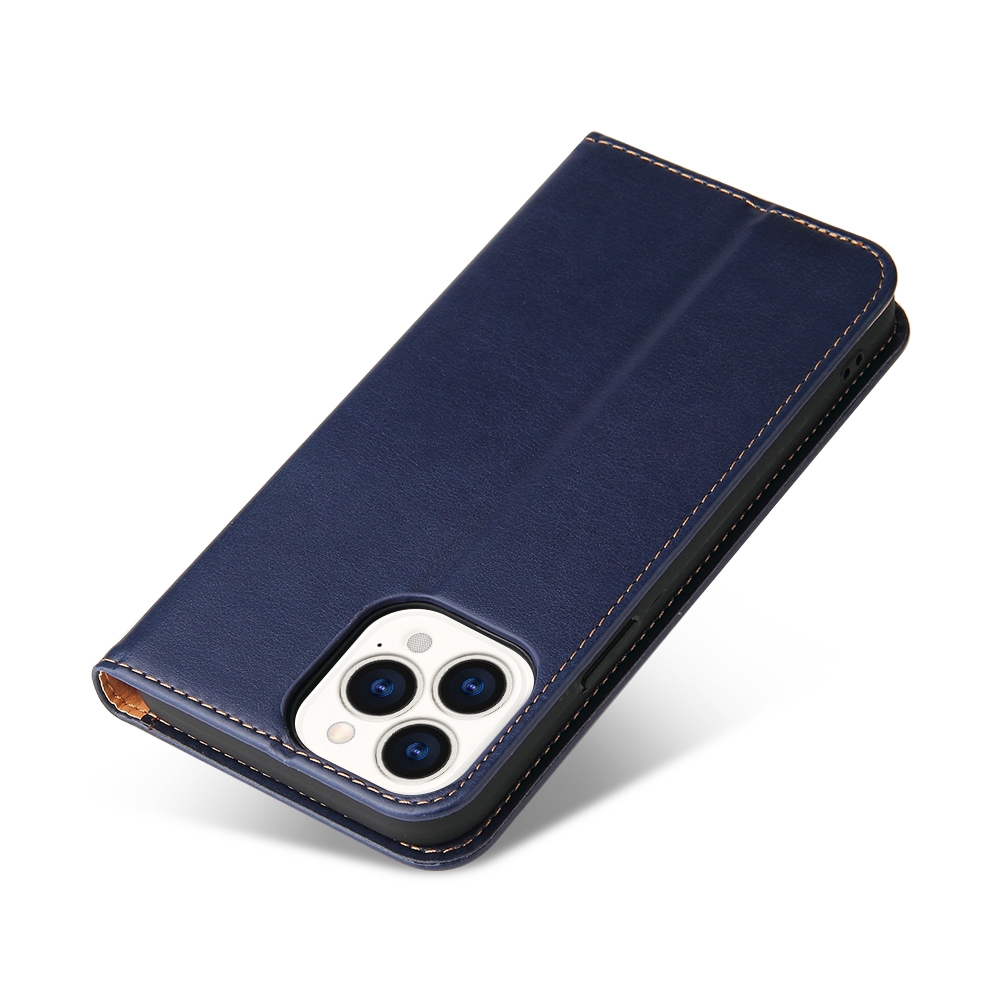 Fierre Shann PU Leather Texture Horizontal Flip Leather Case with Holder & Card Slots & Wallet For iPhone 13 Pro Max. 