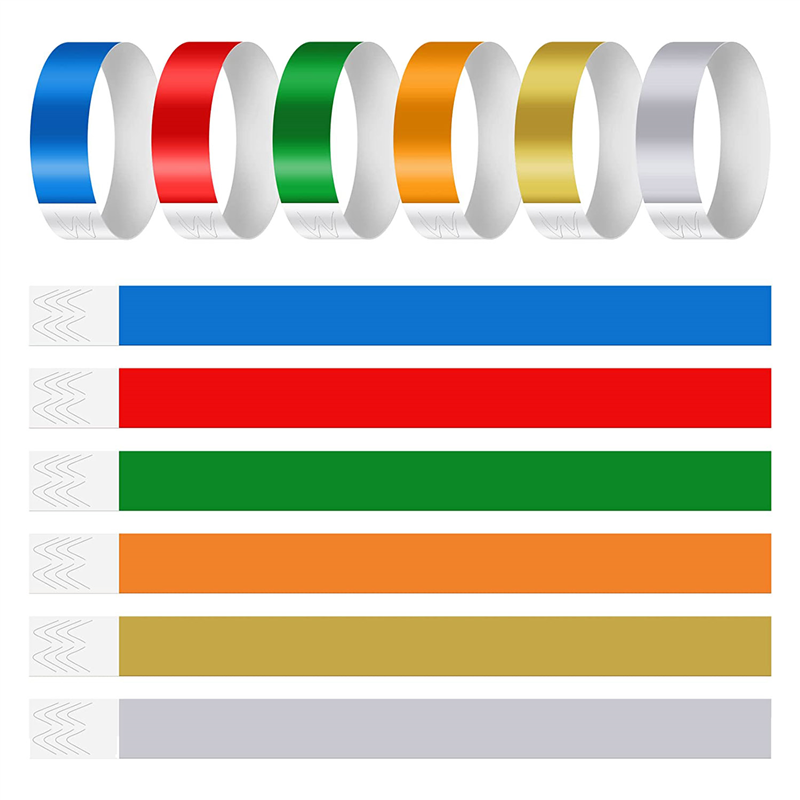 600 PCS Neon Colored for Events, Synthetic Paper Waterproof Activity Identification