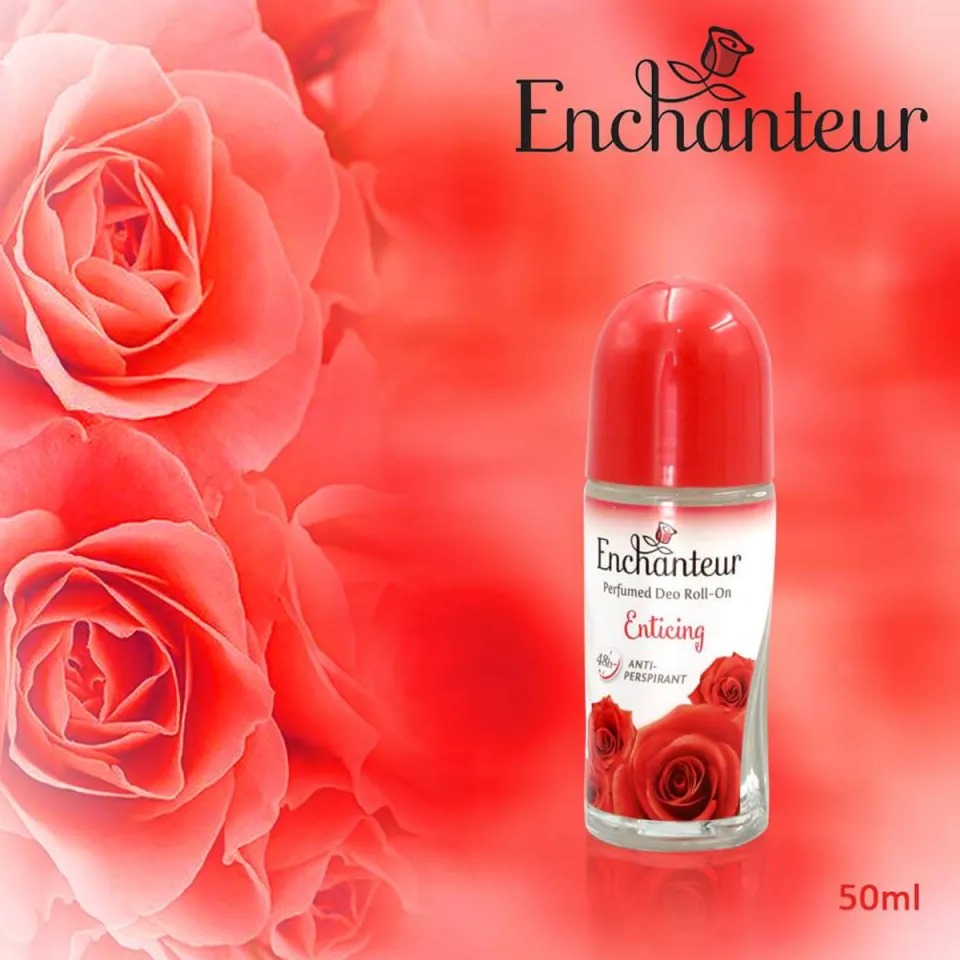 50 ml Enchanteur Enticning deodorant roll on Underarms care Malaysian Product for male / female