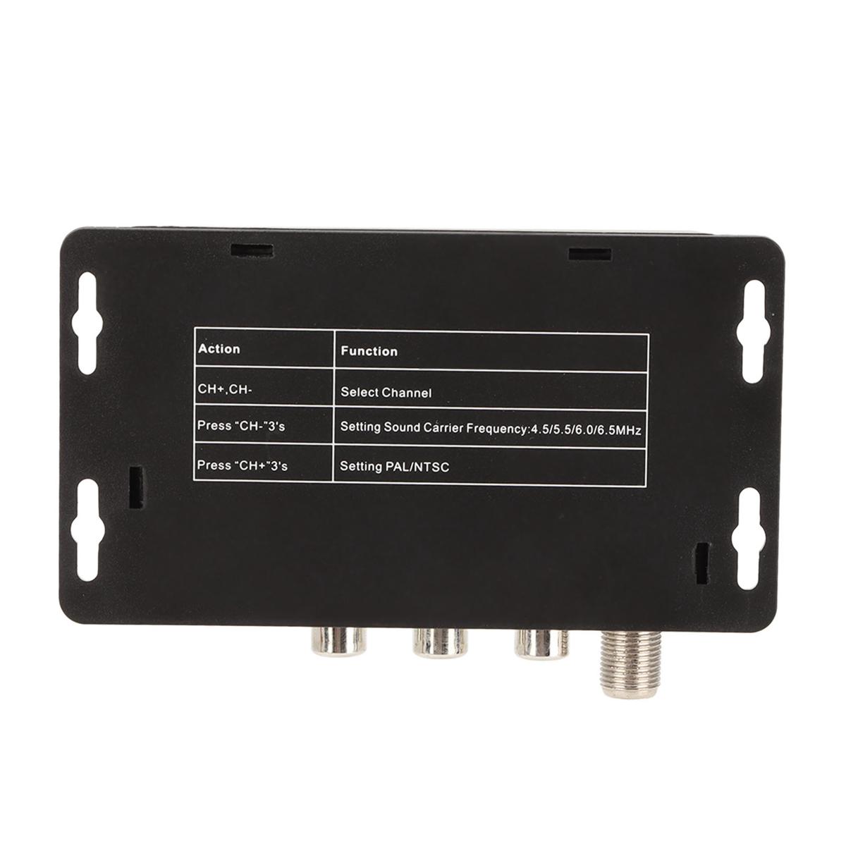 RF Modulator, AV To RF Convertor Wide Frequency Range PAL NTSC Professional for Set Top Box for DVD