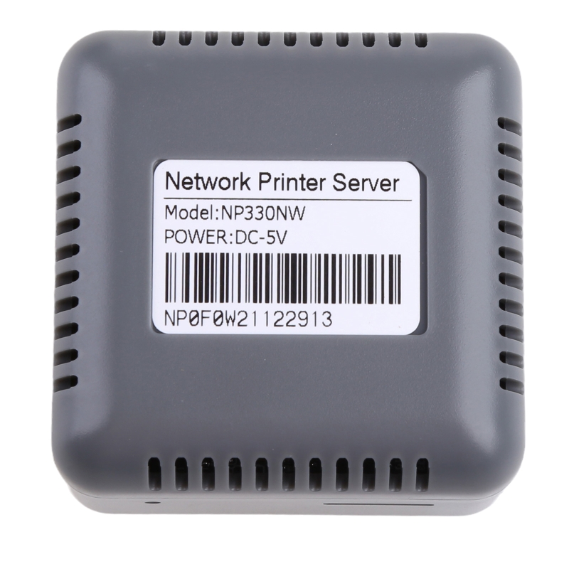 WiFi Wireless Print Server Networking USB 2.0 Port Fast 10/100Mbps RJ-45 LAN Port Ethernet Print Server Adapter. 